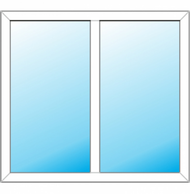 Блок оконный 1450 х 1180 мм  глухой