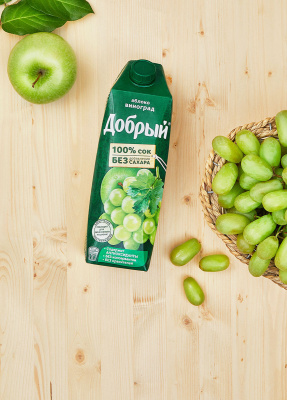 Сок Добрый яблочно-виноградный, 1 л