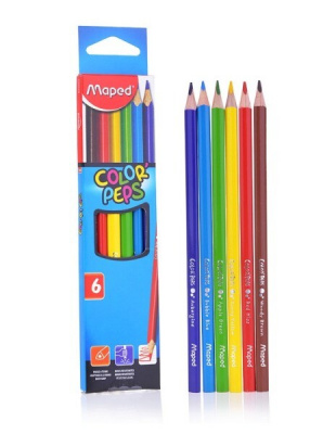 Карандаши цветные 6 цветов