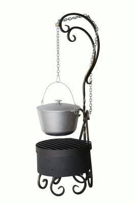 Очаг с казаном на 8 л