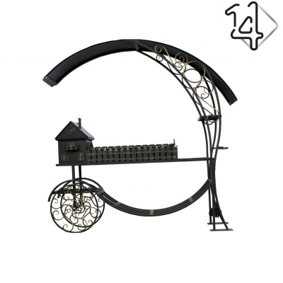 Мангал "Домик" в комплекте с кочергой и совком