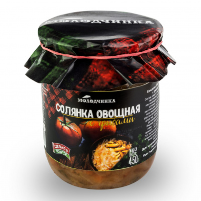 Солянка из свежей капусты с грибами, 450 г Солянка из свежей капусты с грибами, 450 г