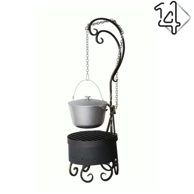Очаг с казаном на 8 л