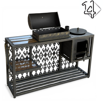 Мангал комбинированный