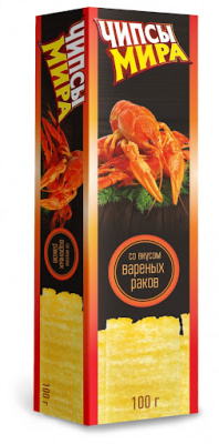 Чипсы «Мира» со вкусом вареных раков, 200 г.