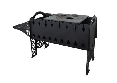 Мангал разборный с чугунной плитой П1-3