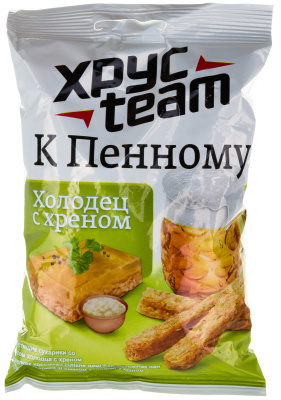 Сухарики Хрусteam Холодец с хреном, 60 гр